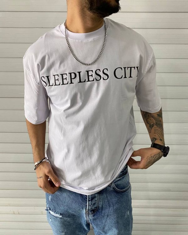 تيشرت طرح Sleepless City کد 1252