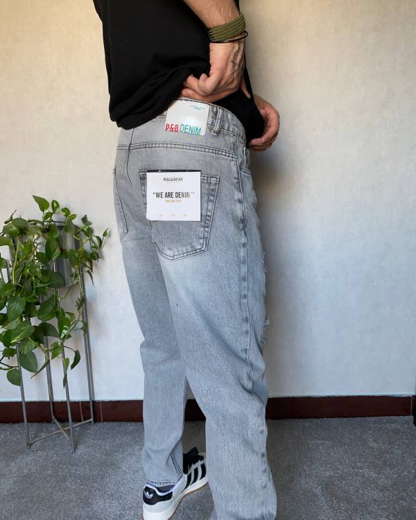 مام فيت DENIM طوسي زاپدار کد 1330