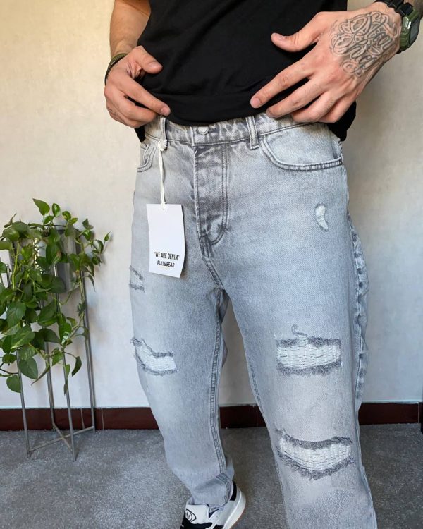 مام فيت DENIM طوسي زاپدار کد 1330