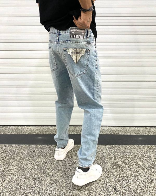شلوار مام فیت VETEMENTS ابی یخی 1451