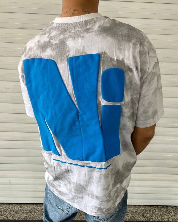 تیشرت T-SHIRT طرح NI رنگ سفید کد 1468