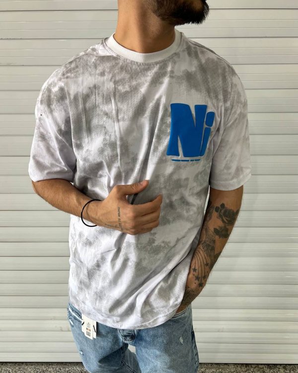 تیشرت T-SHIRT طرح NI رنگ سفید کد 1468