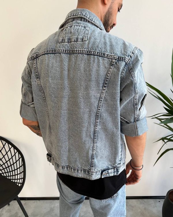 کت جین مردانه آبی LEVIS کد 4072