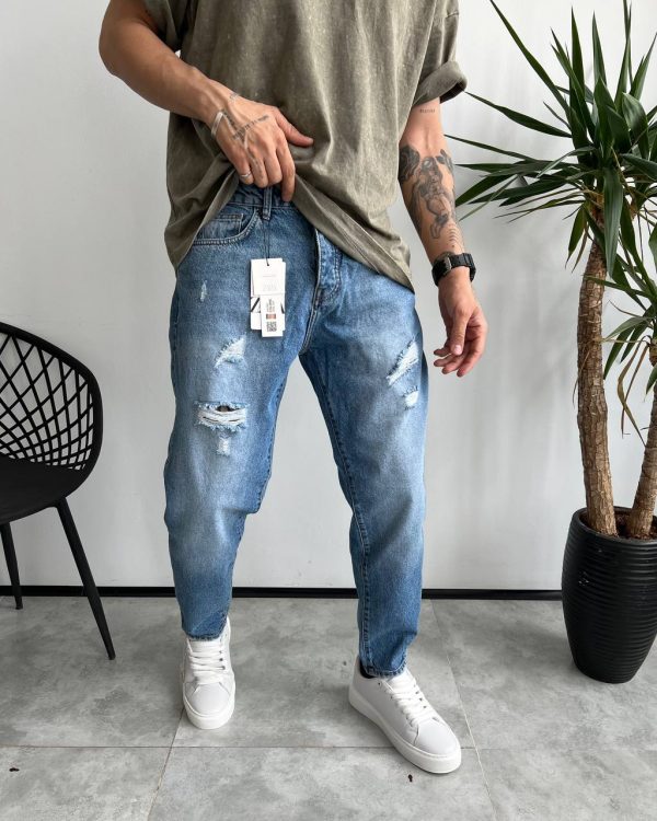 شلوار مام فیت زاپدار ZARA