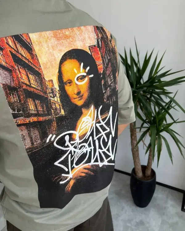 تیشرت یقه گرد MONALISA رنگ سبز کد 5041