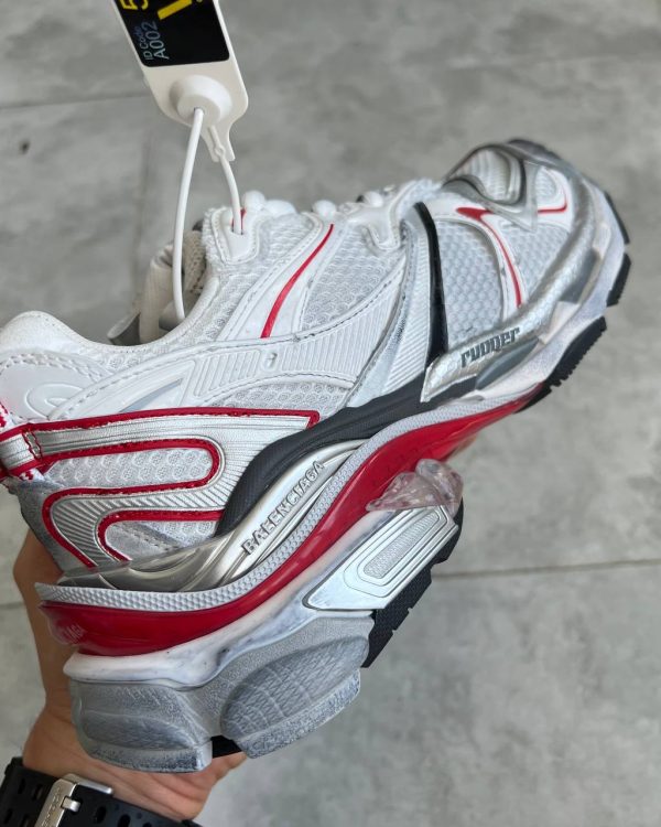 کتونی BALENCIAGA RUNNER طوسی قرمز کد 5067