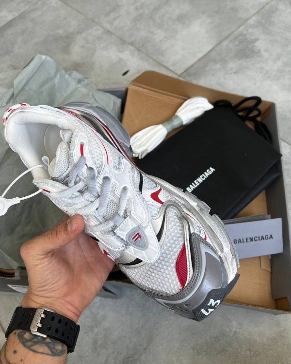 کتونی BALENCIAGA RUNNER طوسی قرمز کد 5067