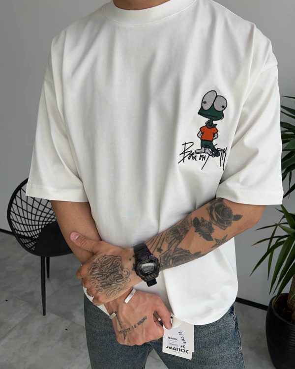 تیشرت BORN FROG سفید مردانه