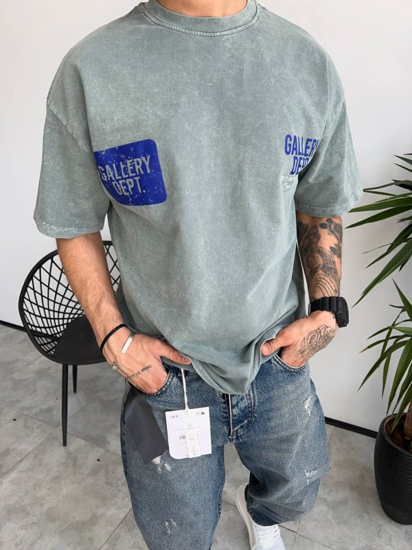 تیشرت سنگشور باکسی. GALLERY dept رنگ سبز کد 5302