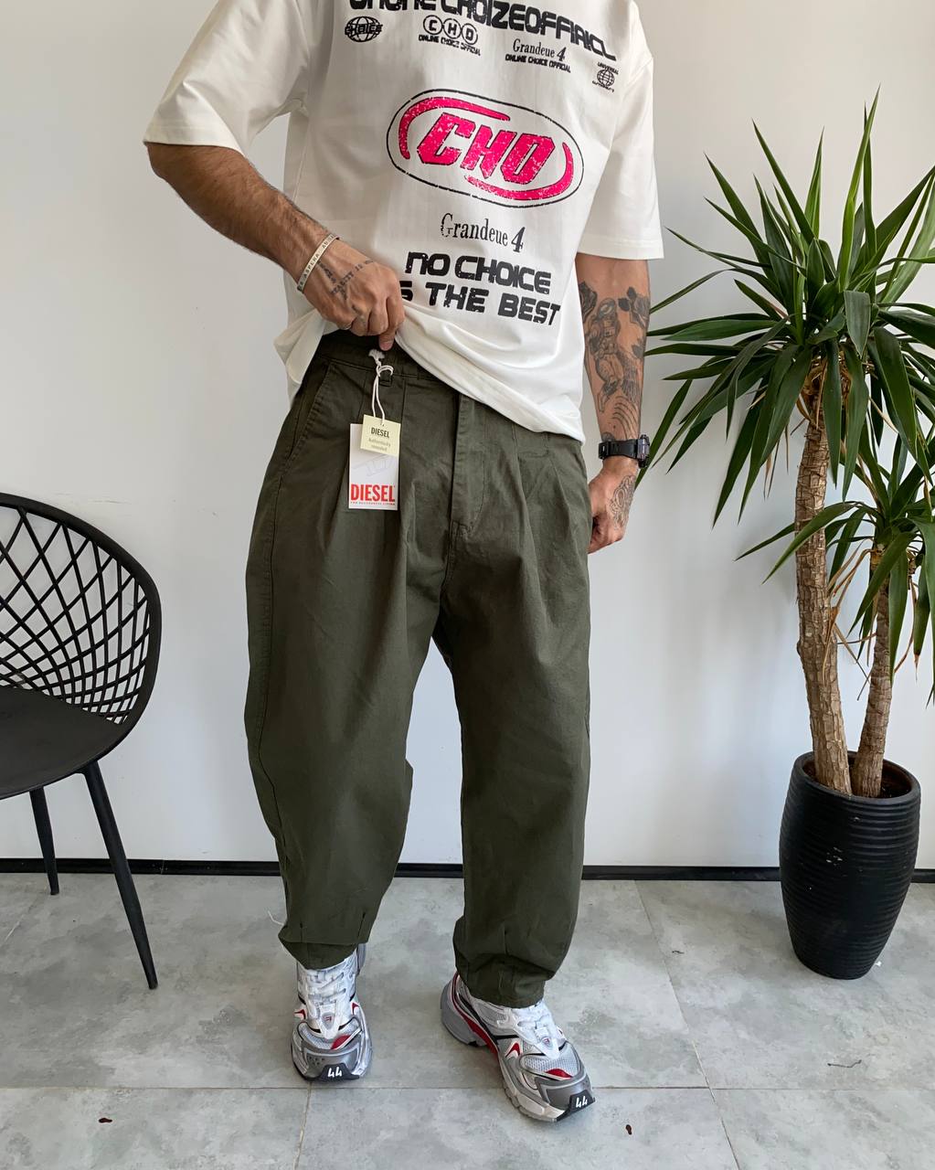 photo_2025-09-05_20-20-19 شلوار مام بگ کتان REBEL رنگ سبز کد 5638