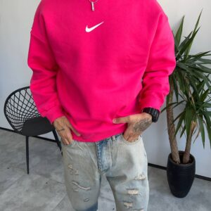 دورس یقه گرد نایکی رنگ صورتی  کد 5733