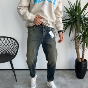 شلوار اسلیم فيت کثیفشور ساده  کد 5868