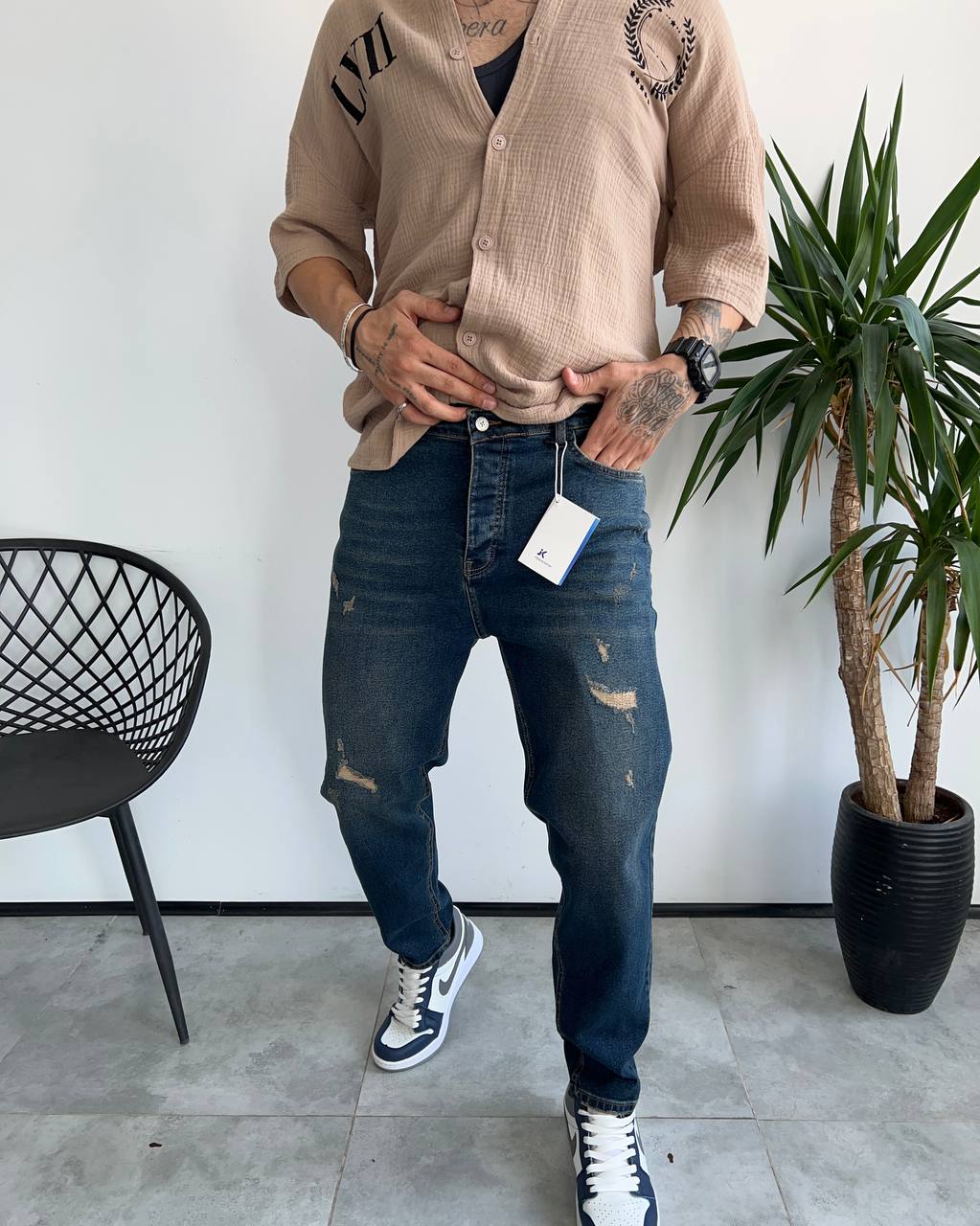 photo_2025-10-31_18-41-14 شلوار اسلیم فيت آبي سرمه ای زاپدار کد 5874