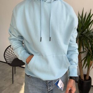 هودی بیسیک رنگ آبی اسکای کد 5877