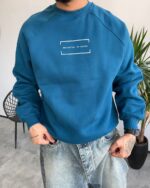 دورس یقه گرد رگلان مردانه رنگ کلهغازی با چاپی و پارچه داخل کرک