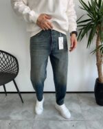 شلوار استریت فیت مردانه JO کثیفشور ساده