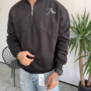 دورس نیم زیپ مشکی مردانه