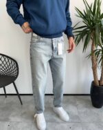 شلوار استریت فیت یخی ساده